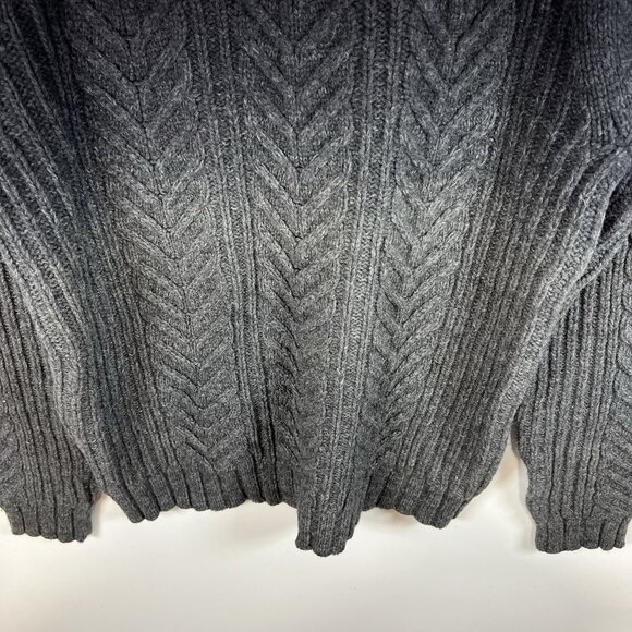 Inc International Concepts Lambswool Ombré Gray Black Sweater Size Large - Picture 8 of 8